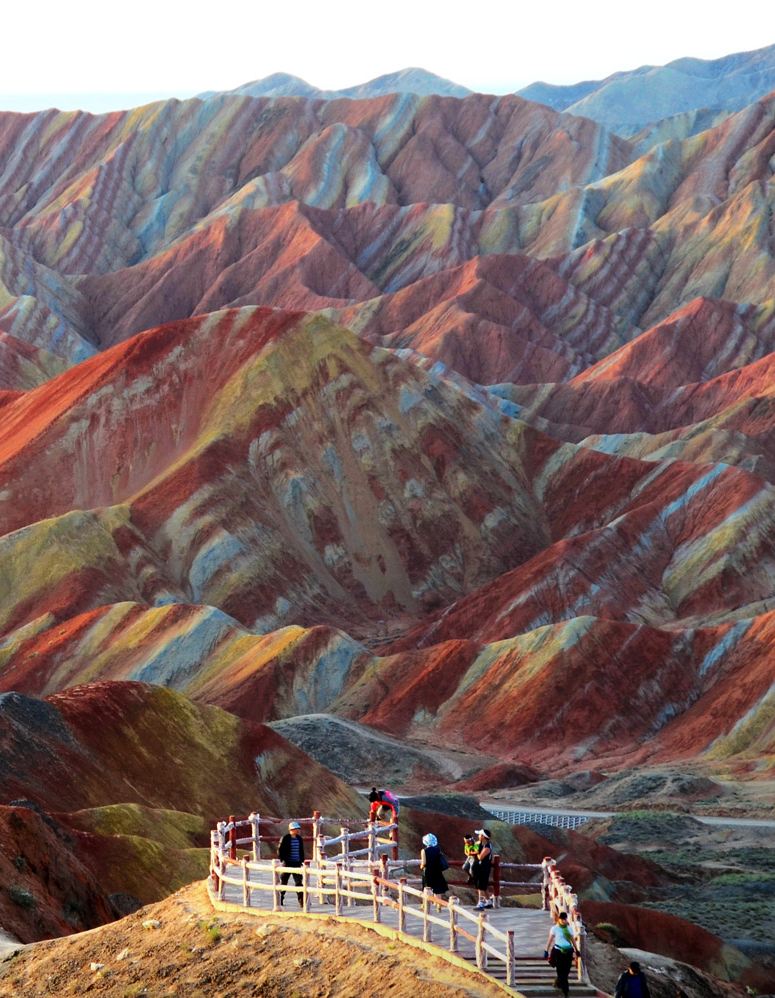 Frgglada kullar i Kina, kallade danxia.