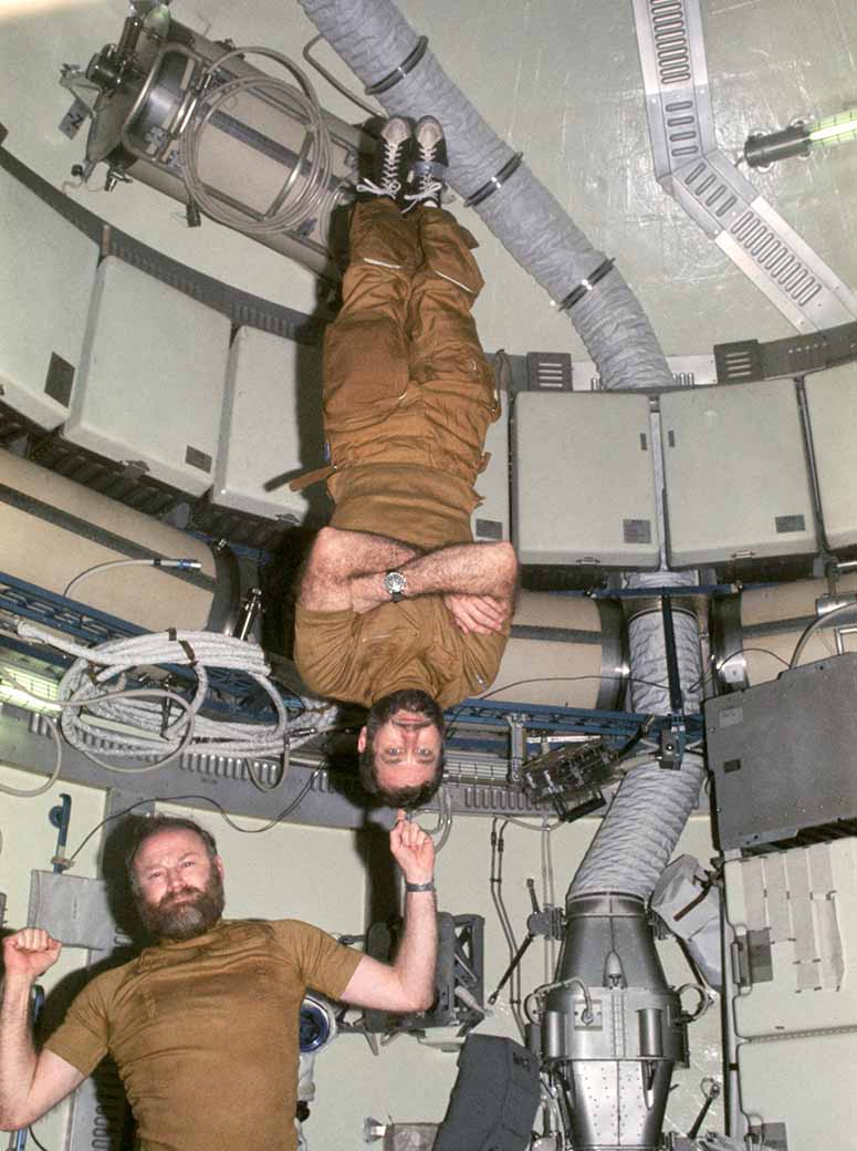 Skylab - USA:s frsta rymdstation inuti