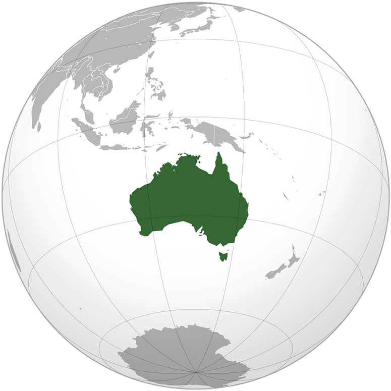 Karta ver Australien