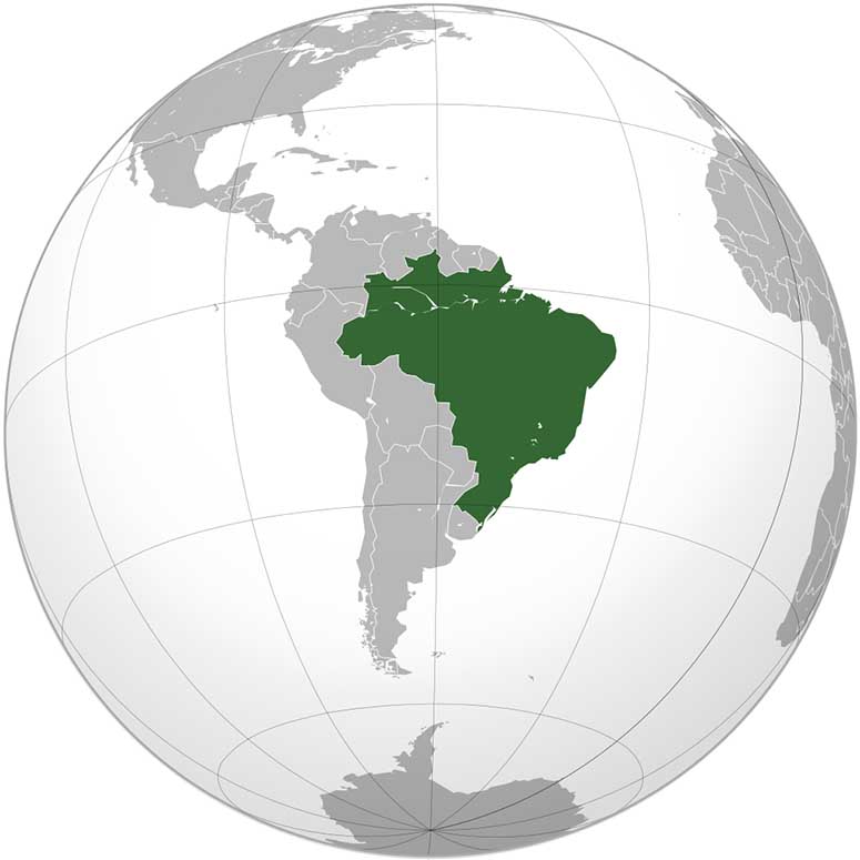 Karta ver Brasilien