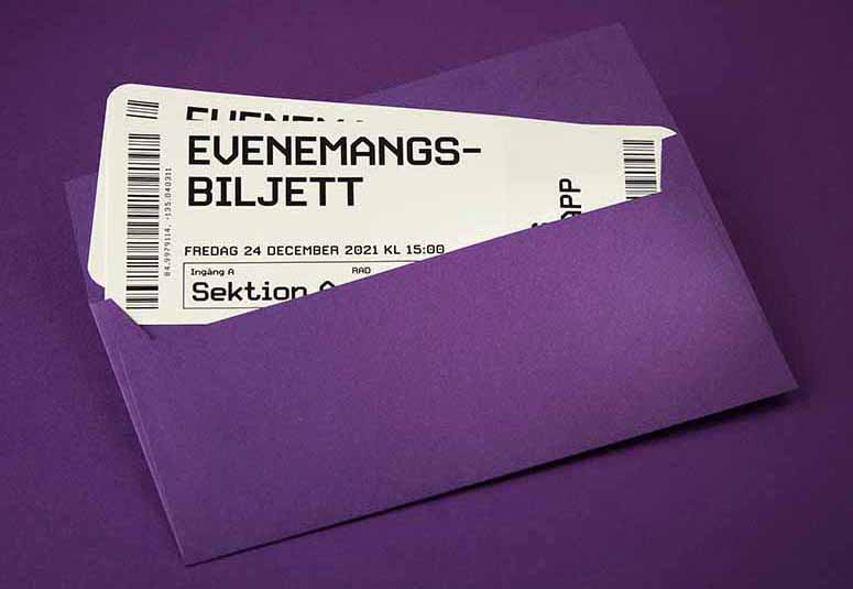 Evenemangsbiljett - rets julklapp 2021