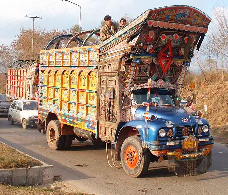 Lastbil i Pakistan