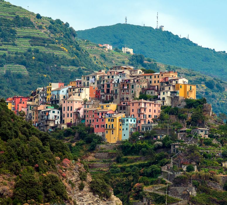 Corniglia - en av byarna i Cinque Terre.