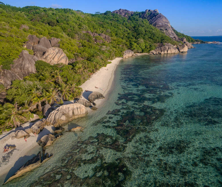 Anse Source d'Argent p Seychellerna