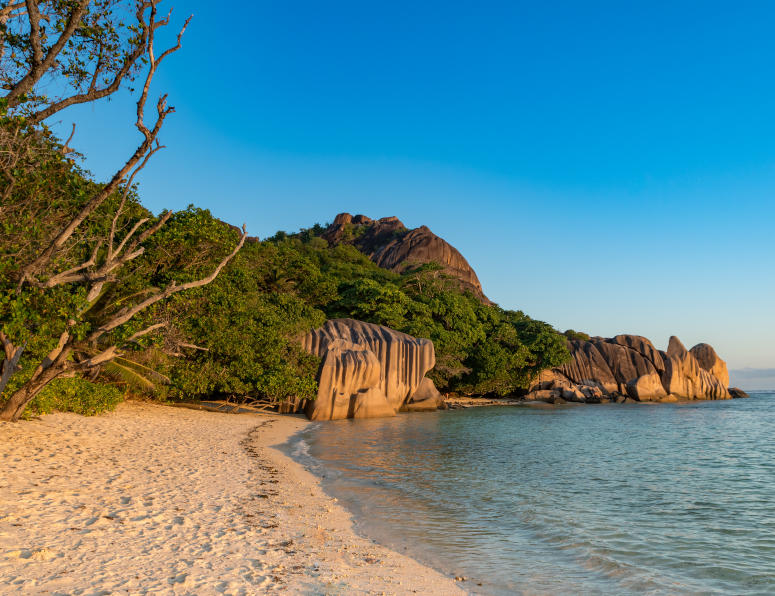 Anse Source d'Argent p Seychellerna