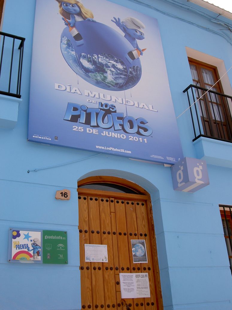 Juzcar - byn i Spanien som målades blå som smurfbyn.