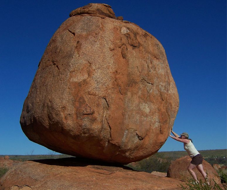 Devils Marbles i Australien.