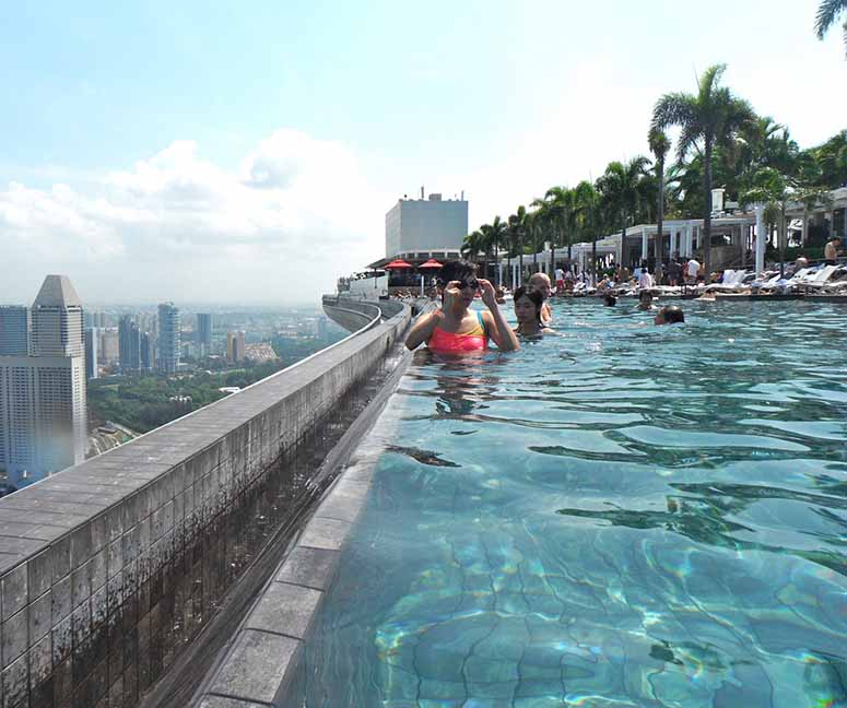 Sky Park på Marina Bay Sands  i Singapore.