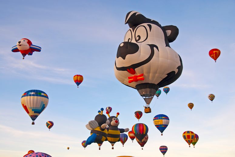 Albuquerque International Balloon Fiesta i USA r vrldens strsta luftballongfestival.