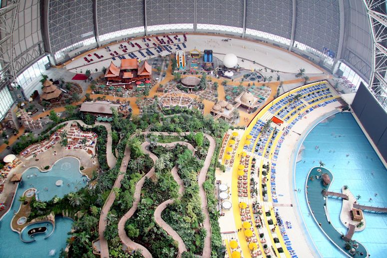 verblick ver Tropical Islands utanfr Berlin.