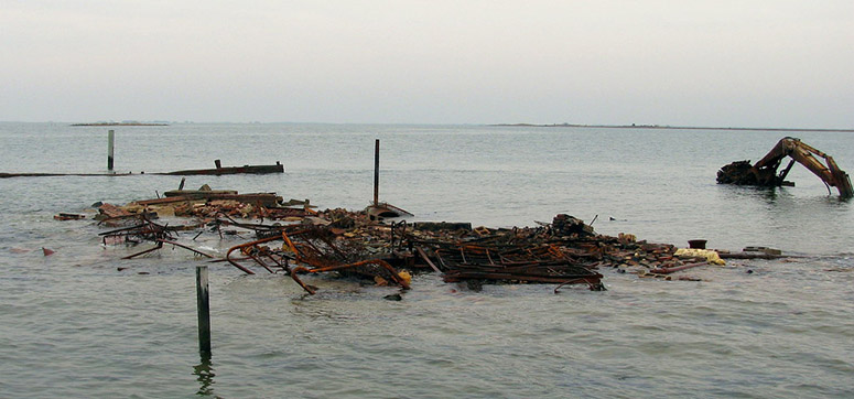 Det sista huset p Holland Island i november 2010.