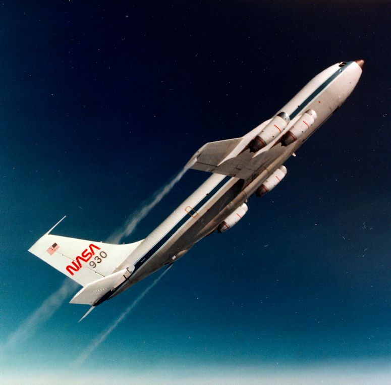 NASA-flygplanet Vomit Comet (KC-135A NASA 930).