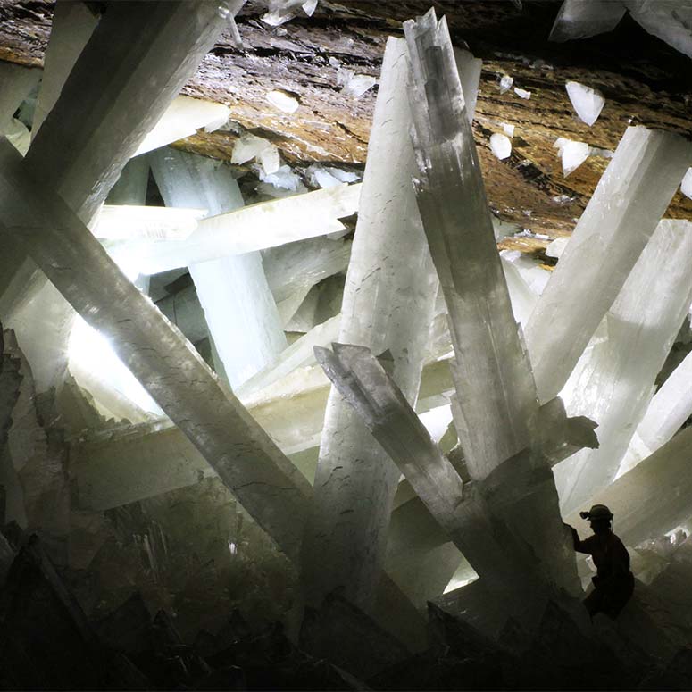 Cueva de los cristales (kristallgrottan) i Mexiko