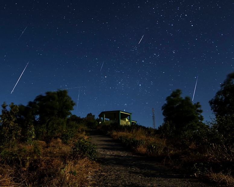 Stjrnfall (meteorregn) kallat Geminiderna.