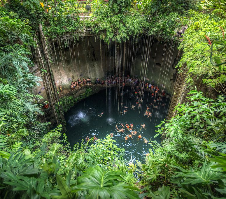 Cenote i Mexiko.