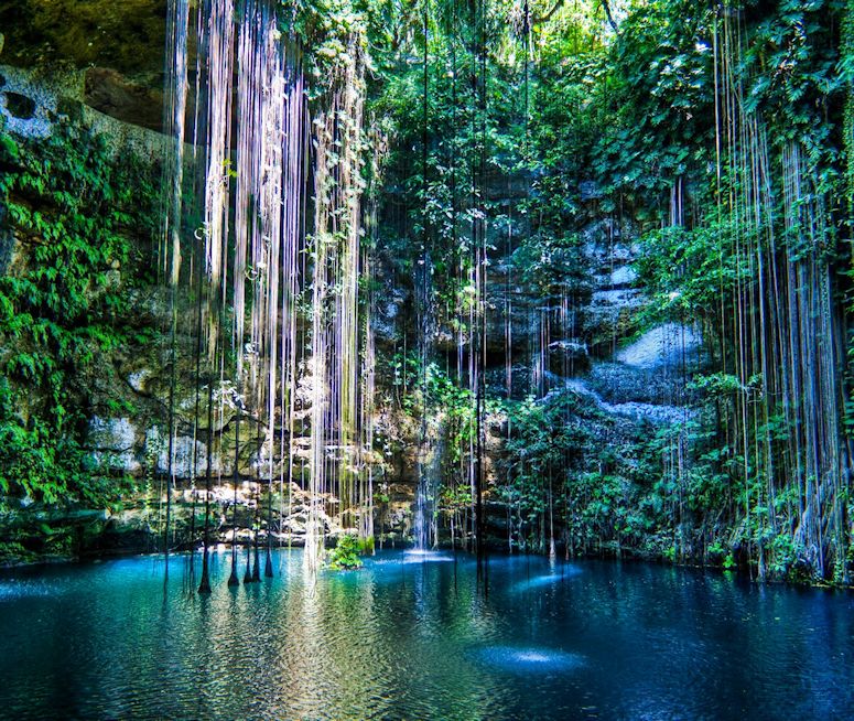 Cenote i Mexiko.