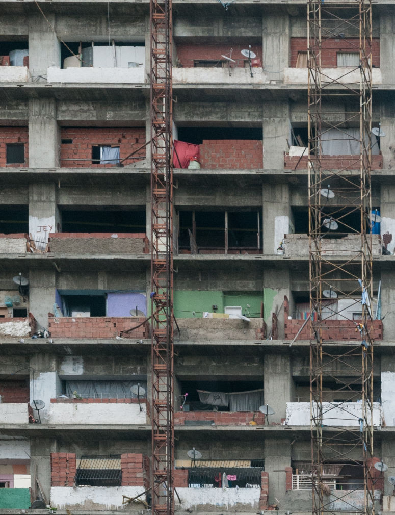 Slumhghuset Torre de David (Davids torn) i Venezuelas huvudstad Caracas.