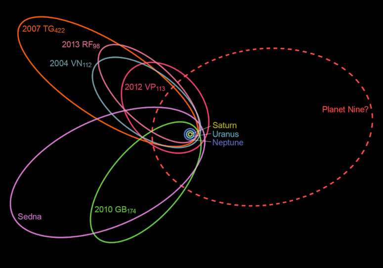 Planet Nine och dess omloppsbana.