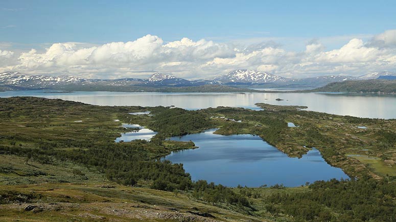 Sveriges vackraste sj Virihaure.