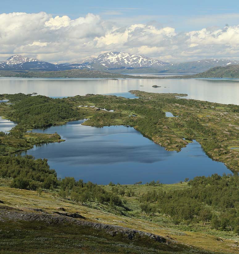 Sjn Virihaure i Padjelanta.