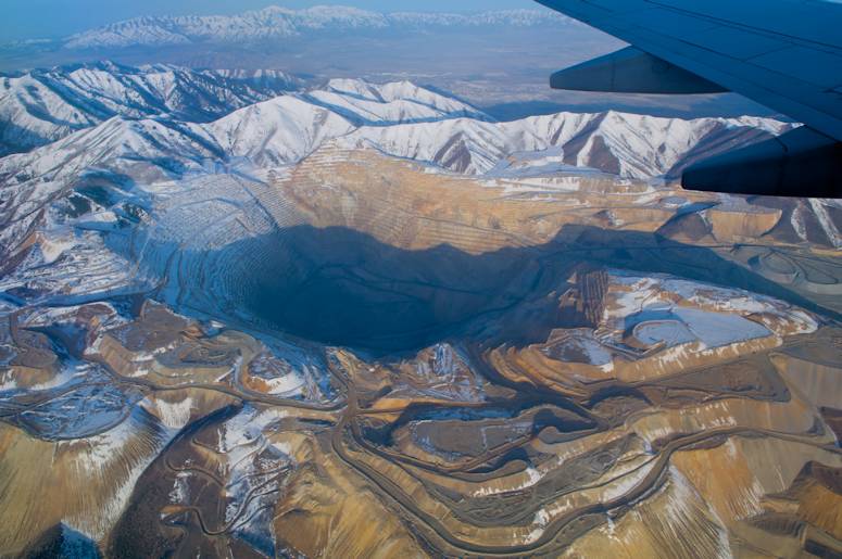 Vrldens djupaste dagbrott Bingham Canyon Mine