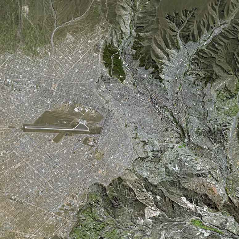 Satellitbild på El Alto