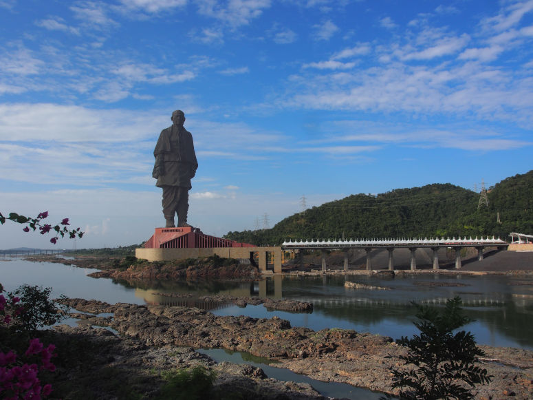 Vrldens hgsta staty - Statue of Unity i Indien.