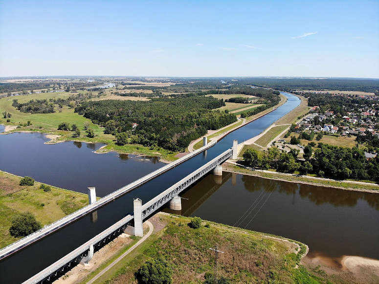 Akvedukten i Magdeburg - Världens längsta kanalbro