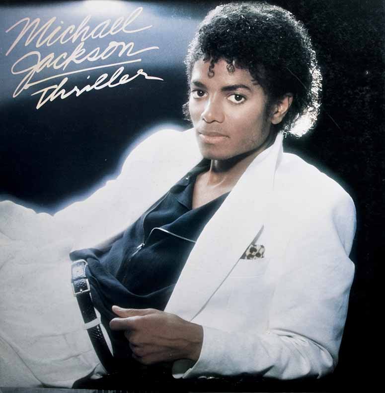 Omslaget till Michaels Jacksons album Thriller
