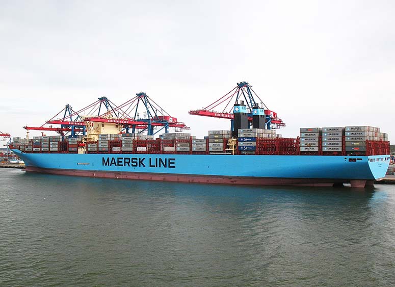 Containerfartyget Matz Maersk i Göteborg 2014