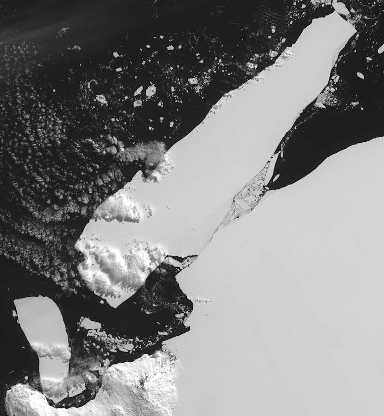 Världens största isberg B-15.