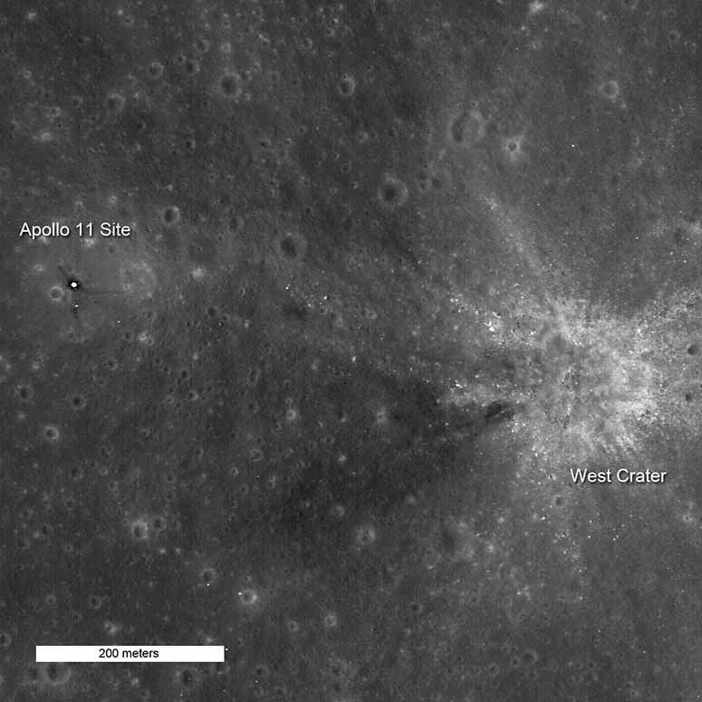 Apollo 11:s landningsplats på månen