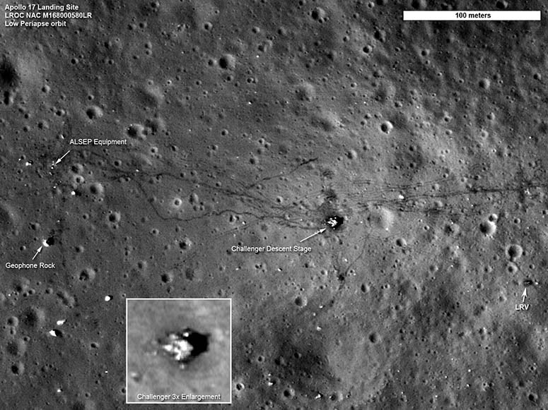 Apollo 17:s landningsplats på månen