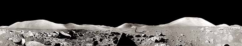 Panoramabild frn mnen, Apollo 17