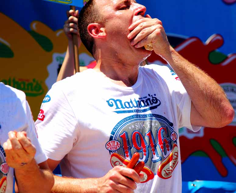 Joey Chestnut i Nathan's Hot Dog Eating Contest