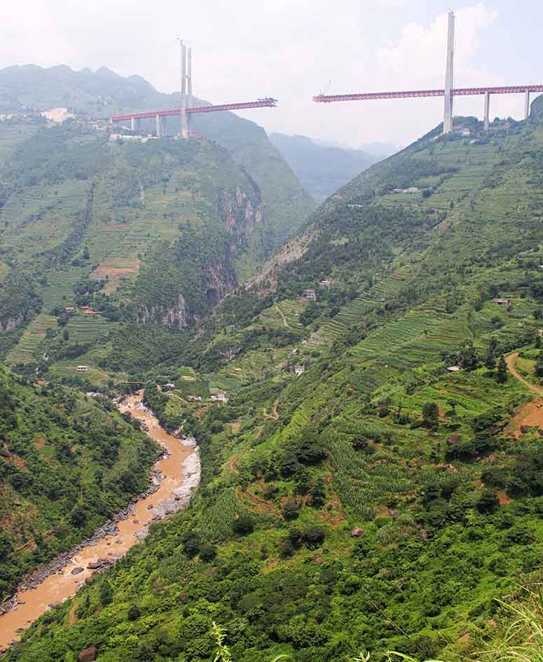 Beipanjiang Bridge Duge, världens högsta bro