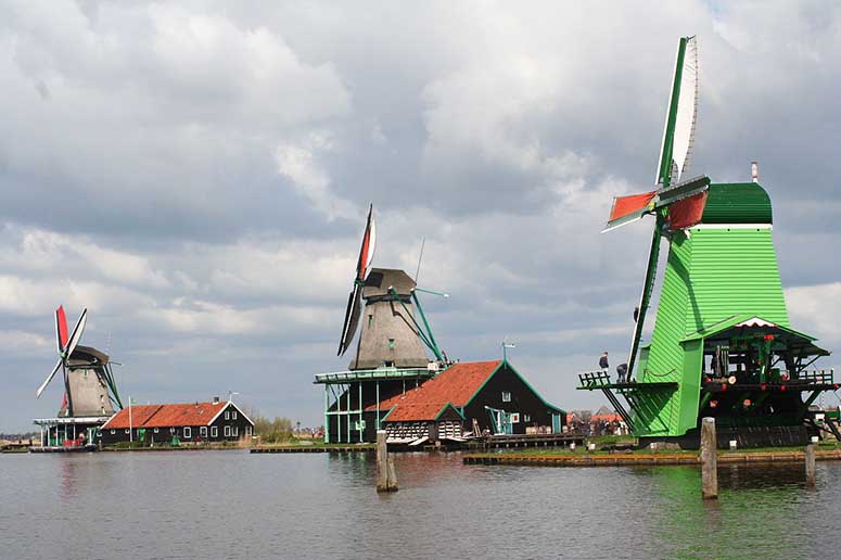 Vderkvarnar i Zaanse Schans, Nederlnderna