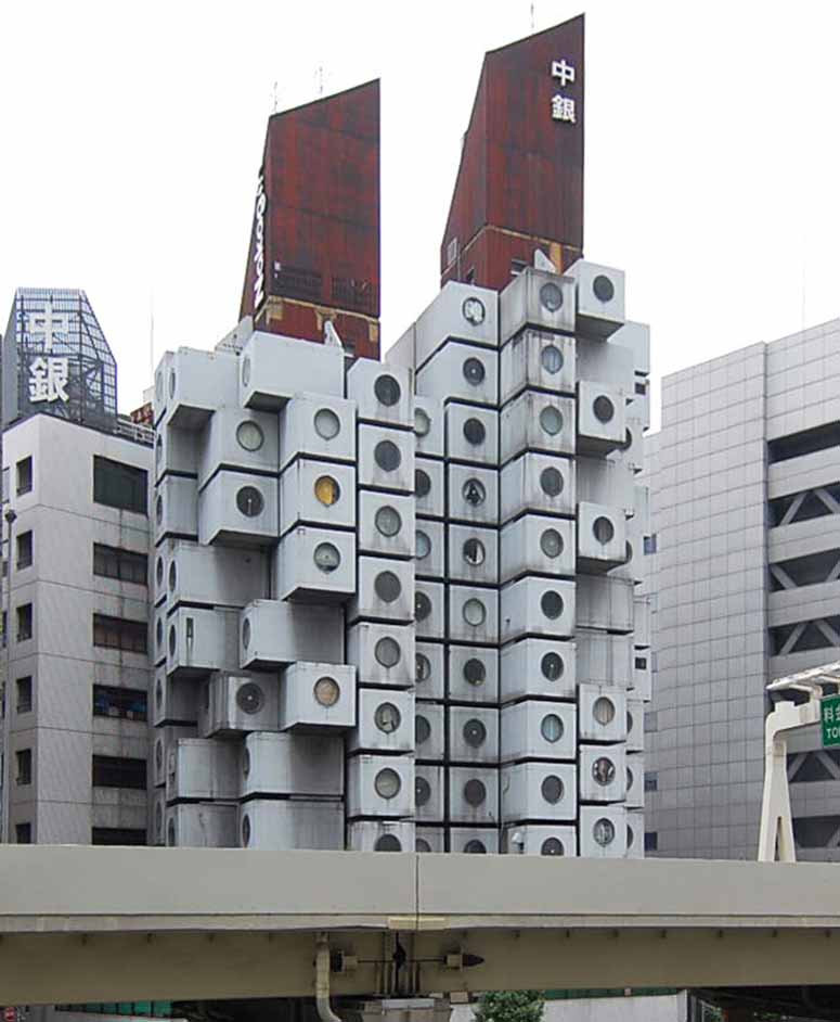 Nakagin Capsule Tower i Tokyo, Japan