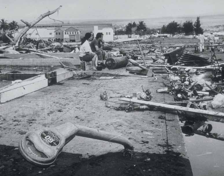 Hilo, Hawaii efter tsunamin 1960