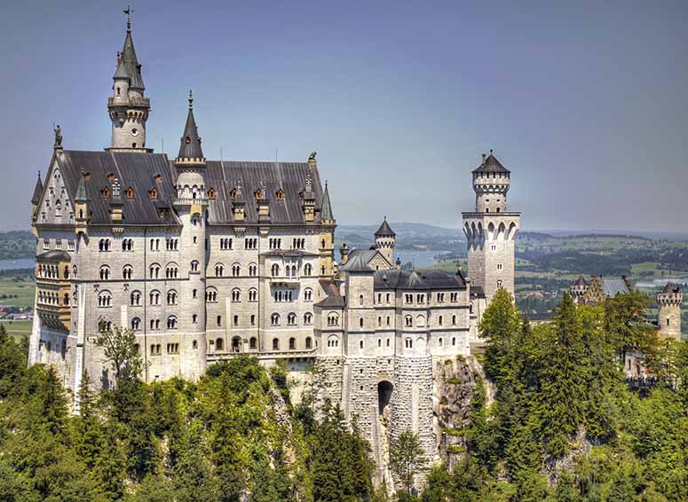 Schloss Neuschwanstein, Tyskland, vrldens hftigaste slott